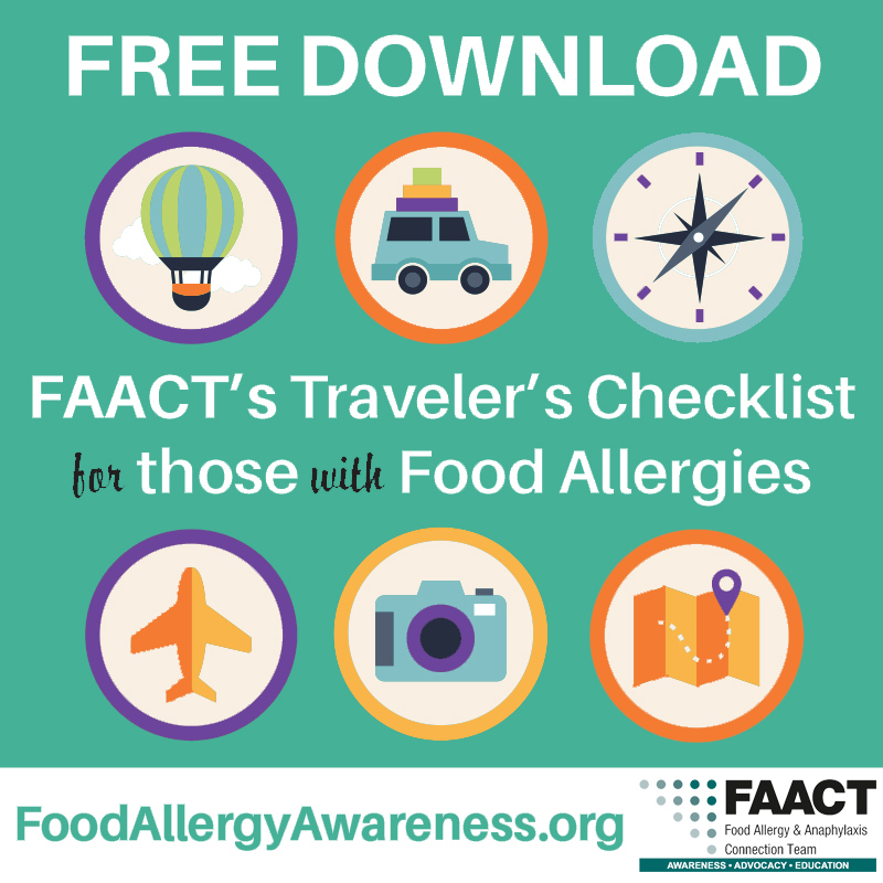 FREE DOWNLOAS FAACT's Traveler's Checklist with travel icons